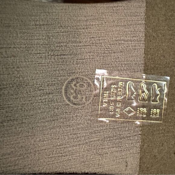 BEAU + ASHE Taupe Faux Suede Size 9.5 Rock Wedge Boots Booties Lace Up NWOT - Picture 10 of 13